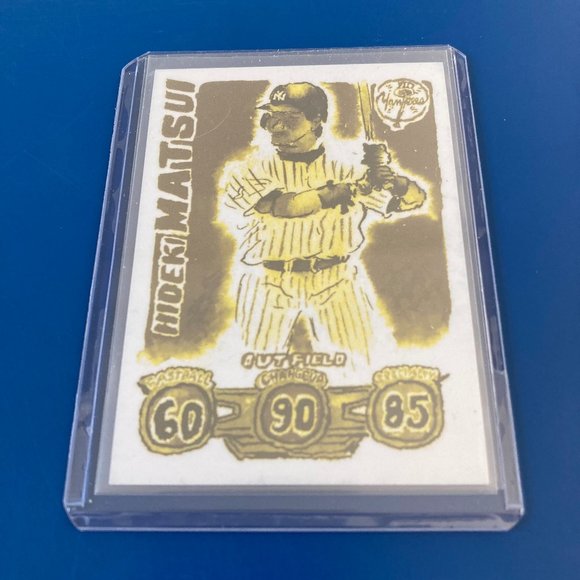 Topps Other - Topps Spotlight, Hideki Matsui Art Card by Andy Friedman, One of a Kind 1/1, #14